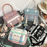 Lely Multifunction Handbags Teenage Girls Transparent Hit Cr Sol Oulder Bag Portable Fe Clear Women Mesger Bag