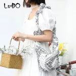 CN PLEY PATTERN PRINTING HOBO BAG GYPSY HIIE PLEated Belt Cute SG MESGER BAG FE TENGER YUTH BOHIAN BOHO