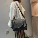 Matte Women Handbag Scrub Fe Oulder Bags Large Capacity Matcha N Pu Leather Lady Totes Boston Bag