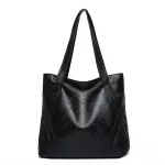 Women Leather Handbags New Hi Quity Fe Soft Leather Oulder Bag Vintage Large Capacity Tote Bag Fe Sac A Main