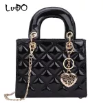 Lucdo Brand Luxury Women's Handbags GGE Chain PT Leather SML Tote Bag Fe Hi Quity Oulder Mesger Bag