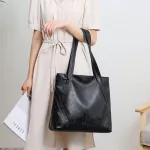 Women Leather Handbags New Hi Quity FE Soft Leather Bag Vintage Large Capacity Tote Bag Fe Sac a Main