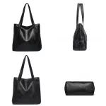 Women Leather Handbags New Hi Quity FE Soft Leather Bag Vintage Large Capacity Tote Bag Fe Sac a Main