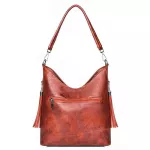 Llstyli Women Bucet Bag Fe Oulder Bags Large Size Vintage Soft Leather Lady Cross Body Handbag For Women Hobos Bag