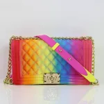 Designer Handbags For Women Mmer Jelly Oulder Bag Women's Cluth Ses Rainbow Cr Tote Ladies Mesger Crossbody Bags