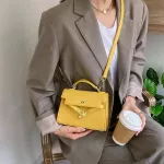 Hi Quity One-Doulder Underarm Bag Fe new Trend SML Leather Lady Mesger Bag Spring Blue Handbag Wear-Resistant