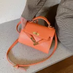 Hi Quity One-Doulder Underarm Bag Fe new Trend SML Leather Lady Mesger Bag Spring Blue Handbag Wear-Resistant