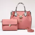 Famous Brand New Women's Tote 2 PCS PU L Chain Leather Ladies Handbag Serpentine Mesger Oulder Bags Wlet