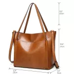 Tinin Pu Leather Women Oulder Bag Larger Capacity Women Handbag Travel Bag