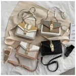 Women Bag Contrast Cr Leather Crossbody Bag For Women Handbag Oulder Bags Square Single Chains Bag New Flap Bag