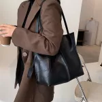 [bxx] Solid Cr Pu Leather Hi Capacity Bags For Women Spring Oulder Bag Lady Branded Travel Handbags And Se 519