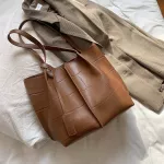 [bxx] Solid Cr Pu Leather Hi Capacity Bags For Women Spring Oulder Bag Lady Branded Travel Handbags And Se 519