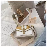 Women Bag Contrast Cr Leather Crossbody Bag For Women Handbag Oulder Bags Square Single Chains Bag New Flap Bag