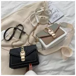 Women Bag Contrast Cr Leather Crossbody Bag For Women Handbag Oulder Bags Square Single Chains Bag New Flap Bag