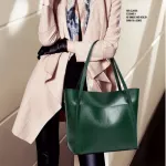 Women Bag L Wax Women's Pu Leather Handbags Luxury Lady Hand Bags With Se Pocet Women Mesger Bag Big Tote Sac Bols