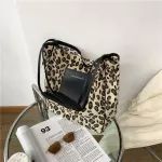 Canvas Bag Women Bag New Trendy Print Pard Print Underarm Bag Niche One-Derder Portable BuCet Bag