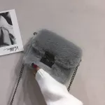 F Rabbit Fur Bag Women Chain Crossbody Bag Oulder Handbag Se Mini Brand Designer Handbags Winter New