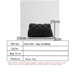 New Autumn Denim Quilted Oulder Bag Jeans Bag Women Ladies Gold Chain Cloud Bag Blue Down CN Underarm Bag