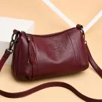Women Soft Leather Handbags Hi Quity Tassel Crossbody Bags For Women Leather Mesger Bags Vintage Leather Bags Sac A Main