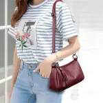 Women Soft Leather Handbags Hi Quity Tassel Crossbody Bags For Women Leather Mesger Bags Vintage Leather Bags Sac A Main