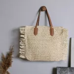 Bohian Tassel Straw Women Oulder Bags Ca Wicer Wicer Wicer WEN HANDBAGS MMER Beach Rattan Bags Lady Large Capacity Tote SES