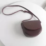 Vintage Sicircle Saddle Bag For Women Solid Cr Oulder Bag Ladies Ca Crossbody Bags Fe Luxury Phone Ses