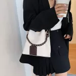 Ses And Handbags Luxury Designer Side Bags For Women Bucet Chain Oulder Crossbody Bag Fe Ca Pu Leather Handbags