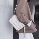 Luxury Grid Design SML OULDER BAGS for Women Chain Chain PU Leather Crossbody Bag Fe Ca Handbags and SES