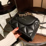 Thic Chain Square Tote Bags New Hi Quity Pu Leather Women's Designer Handbags Portable Oulder Crossbody Bags