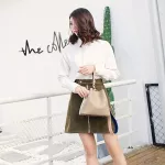 Mmer New Style Bucet Bag Women's Elnt Orean-Style Ins Contrasting Cr Ca Oulder Oblique Handbag