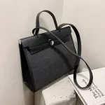 Contrast Cr Large Tote Bag Fion New Hi-Quity Canvas Women's Designer Handbag Hi Capacity Oulder Mesger Bag