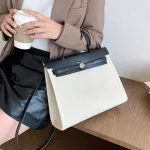 Contrast Cr Large Tote Bag Fion New Hi-Quity Canvas Women's Designer Handbag Hi Capacity Oulder Mesger Bag