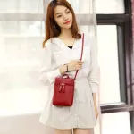 Cell Phone Messenger Bag Women Mini Leather Crossbody Mobile Bags Black Fashion Shoulder Bag Portable Strap Coin Purse XA67H