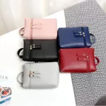 Cell Phone Messenger Bag Women Mini Leather Crossbody Mobile Bags Black Fashion Shoulder Bag Portable Strap Coin Purse XA67H