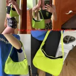CA OULDER BAG for Women Trendy Fluorescent Nylon Handbag Fe sml Baxillary Baguette Mini Hand Bag