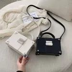 Box S Women Square Bag Adjustable Solid Handbags Fe Oulder Bag Mesgers B434