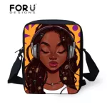 Forudesigns Mini Oulder Bags for Girls B Art African Girls Printing Crossbody Bag Ladies SML Handle Bags Fes