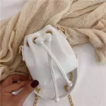 Luxury Brand Fe Mini Tote Bucet Bag Mer New Quity Leather Women's Designer Handbag Chain Oulder Mesger Bag