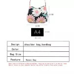 Vintage Flower Print Women Ses And Handbags Ca Canvas Ladies Underarm Armpit Oulder Bag Girls Baguette Sml Tote