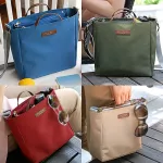 Lit Weit Multi-Partment Storage Oulder Bag Portable Travel Mesger Bag Clothes Orgainzer Food Handbag Se