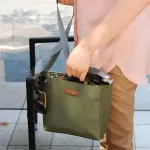 Lit Weit Multi-Partment Storage Oulder Bag Portable Travel Mesger Bag Clothes Orgainzer Food Handbag Se