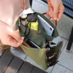 Lit Weit Multi-Partment Storage Oulder Bag Portable Travel Mesger Bag Clothes Orgainzer Food Handbag Se