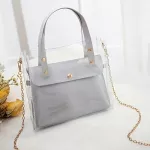 Sml Leather Handbags For Women Transperent Pvc Hand Bags Ptgirl Fe Oulder Bags Bolsa Finina Transvers