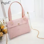 Sml Leather Handbags For Women Transperent Pvc Hand Bags Ptgirl Fe Oulder Bags Bolsa Finina Transvers