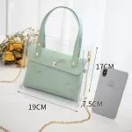 Sml Leather Handbags For Women Transperent Pvc Hand Bags Ptgirl Fe Oulder Bags Bolsa Finina Transvers