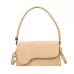 Crocodile Pattern French Bag Underarm Bag Mer New Bag Fe Oulder Meesger Fe bag Square Bag