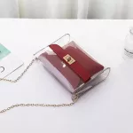 Women Pvc Clear Bag Satchel Bag Transparent Oulder Crossbody Bags For Women Mini Ladies Mesger Ca Sml Handbag