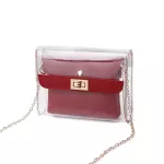 Women Pvc Clear Bag Satchel Bag Transparent Oulder Crossbody Bags For Women Mini Ladies Mesger Ca Sml Handbag