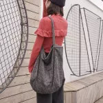 Women Won Canvas Bags I Pattern Vintage Plaid Fe Extra Large Capacity Big Tote Handbag Ladies Ca Oulder Bag