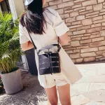 Women's Hollow Oulder Bag Funny Pac Mmer Multi-Function Bag Multi-Layer Handbag Fe Ca Mesger Bags
